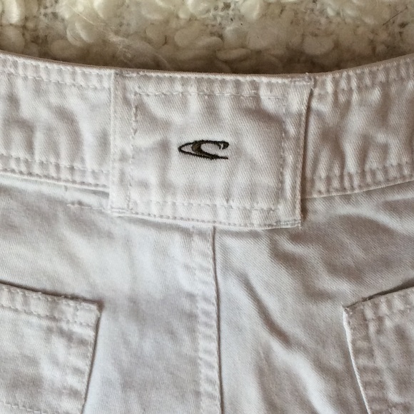 Vintage 90’s 100% cotton white shorts with stripes - Picture 3 of 5